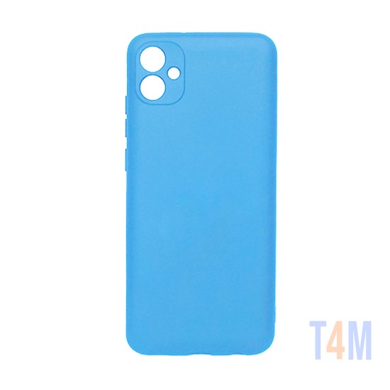 Silicone Case with Camera Shield for Samsung Galaxy A04e Blue